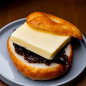 あんバターベーグルサンド