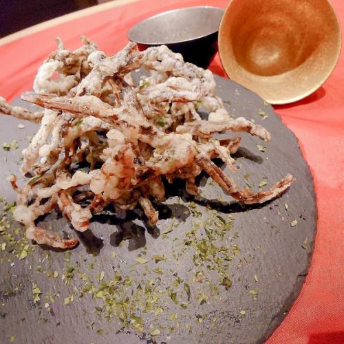 イカ墨入りさきイカのフリット