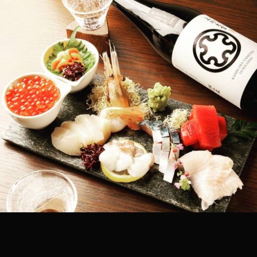 本日の鮮魚盛り合わせ