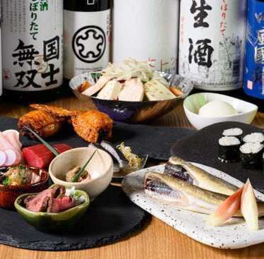 【60分飲み放題付】お試しプランコース◇前菜、刺身、唐揚など4品4500円(税込)◆道産酒15銘柄付