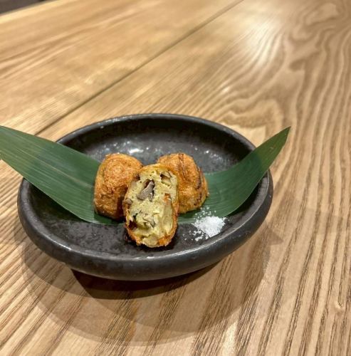 アスパラと彩り野菜の手作りがんもどき