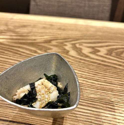 三陸産　生わかめと蛸の酢の物