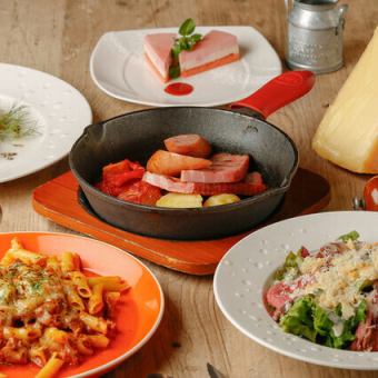 【晚餐】《仅提供食物》RACLER 6道式北海道烤奶酪套餐 ~烤奶酪表演~