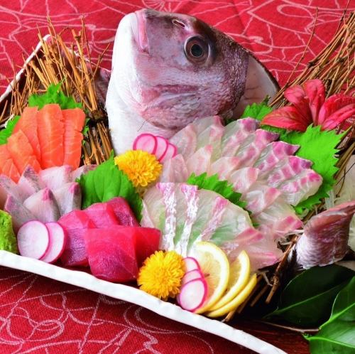 【天草みやび鯛や平目、本マグロなど鮮度抜群のお刺身】