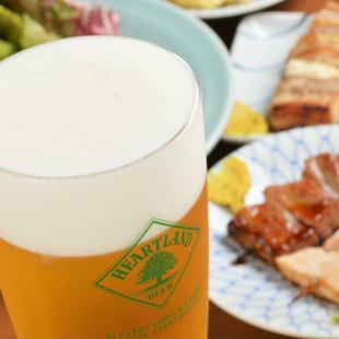 BIOワイン・生ビール・ハートランドもOK【90分単品飲み放題】月～木1078円！金土祝、祝前1650円