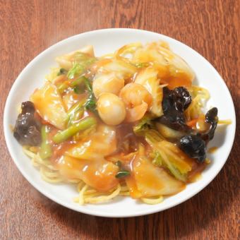 五目あんかけ焼きそば