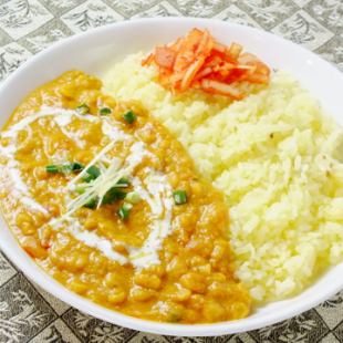 Bean curry rice