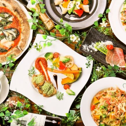 【飲み放題付き歓送迎会コース】ピザ/パスタ/メインが選べる□2時間飲み放題付き4000円