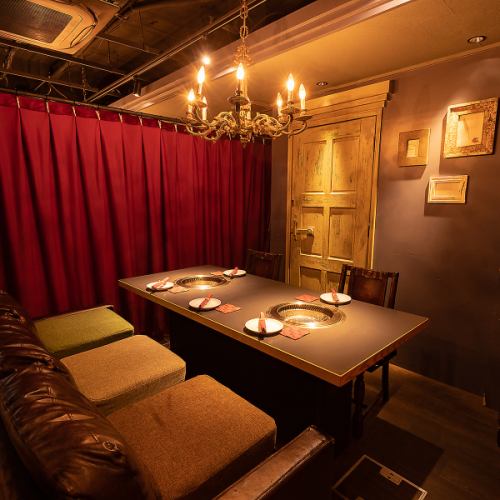 落ち着いた店内