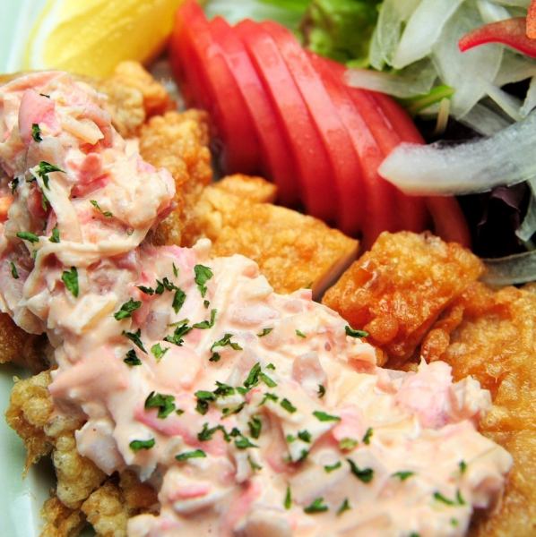 Chicken nanban with colorful thigh meat~Homemade tartare~