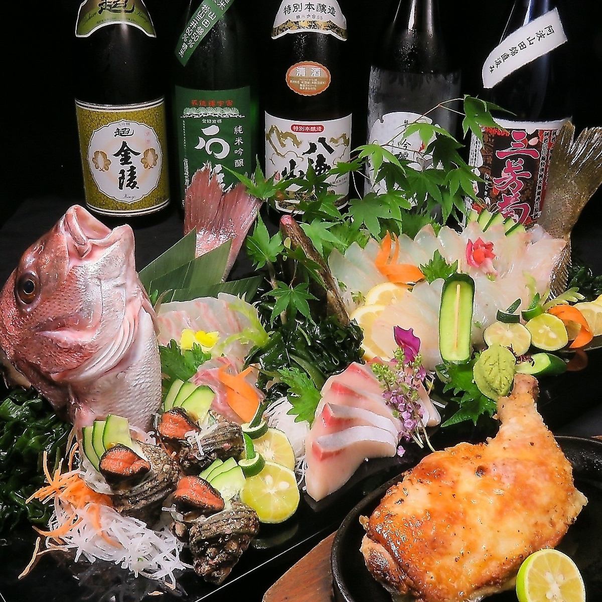 At the main store, we also recommend the fish dishes that use fresh fish purchased on the day.