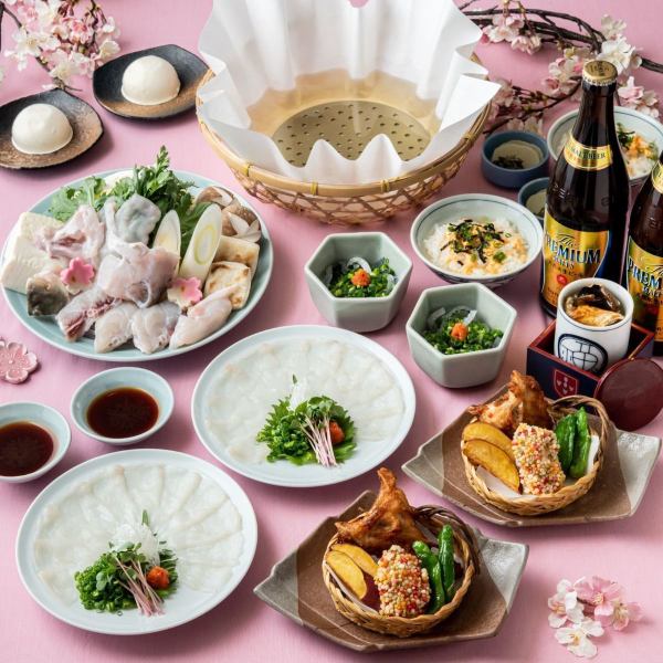 [Spring only] For a welcome and farewell party! All-you-can-drink included [Harukazen/Harunobu course] With colorful fried chicken [6 dishes in total] 7,500 yen (tax included) *From 3/1