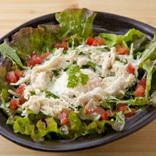 Crispy cheese Caesar salad