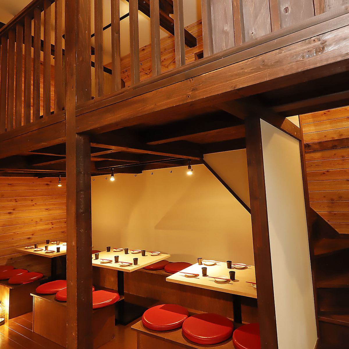 コテージのような落ち着ける暖かい雰囲気で♪