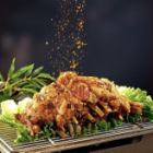 Stir-fried lamb spare ribs with garlic