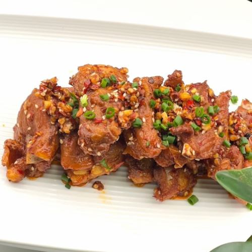 Stir-fried lamb spare ribs with salt and pepper