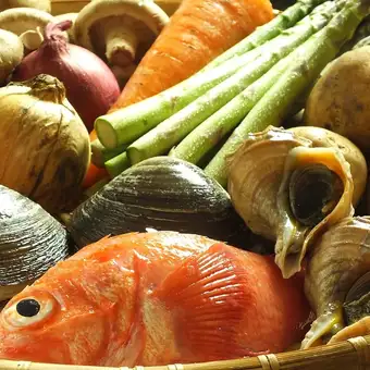 キンキ鍋　生本マグロ刺身盛り　８０００円クーポンで７５００円～