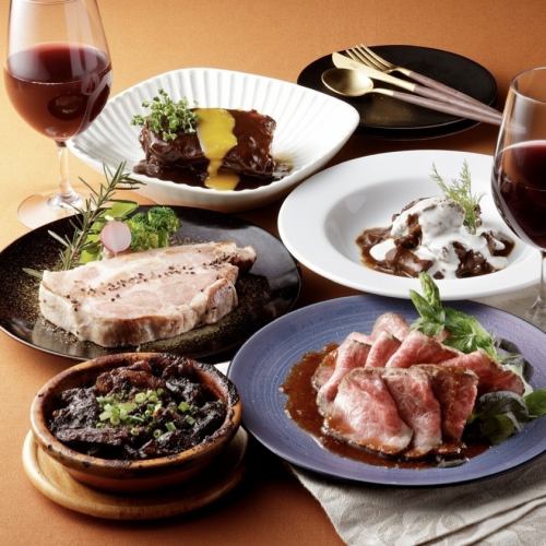 和洋、各種コース料理から