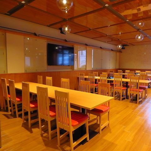 貸切は18名様~可能ですのでお気軽にご相談下さいませ。