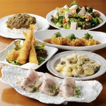 【飛騨豚とぷりぷり海老フライ旬菜旬魚コース(120分飲放付os90分)】各種ご宴会や懇親会,歓送迎会