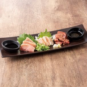 [Low-temperature cooking] Assorted domestic chicken sashimi