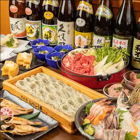 【新潟の恵み満載！】地酒9種＆鍋で楽しむ大満足宴会コース