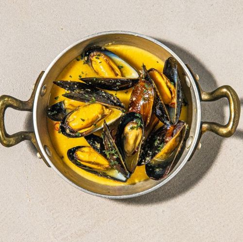 Mussels white wine steamed