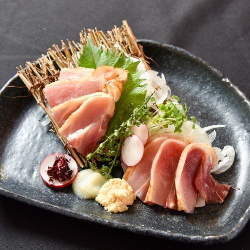 Kagoshima chicken sashimi