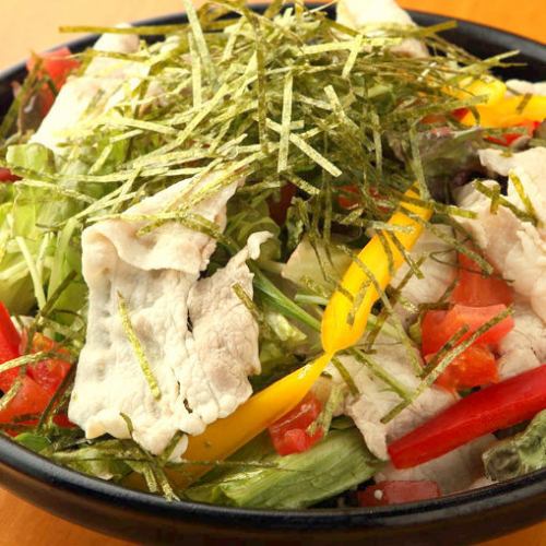 Black pork cold shabu-shabu salad