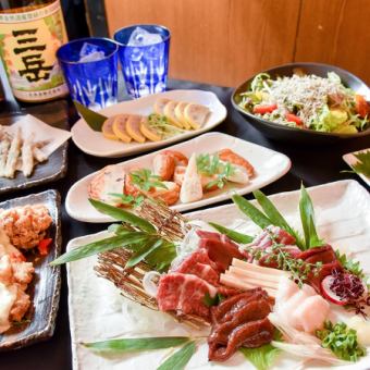 [Kyushu Basashi Course A] All-you-can-drink for a relaxing 3 hours in a private room♪