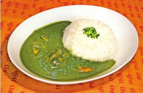 Spinach and Chicken Curry Rice/Minced Meat and Egg Curry Rice