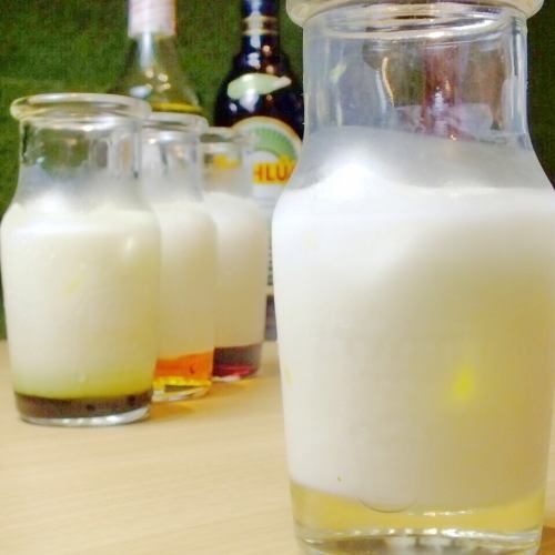 [Milk bottle cocktail]