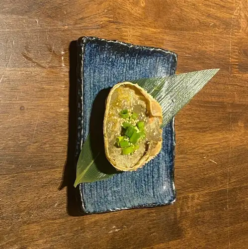 蟹壳烤蟹肉味噌清酒