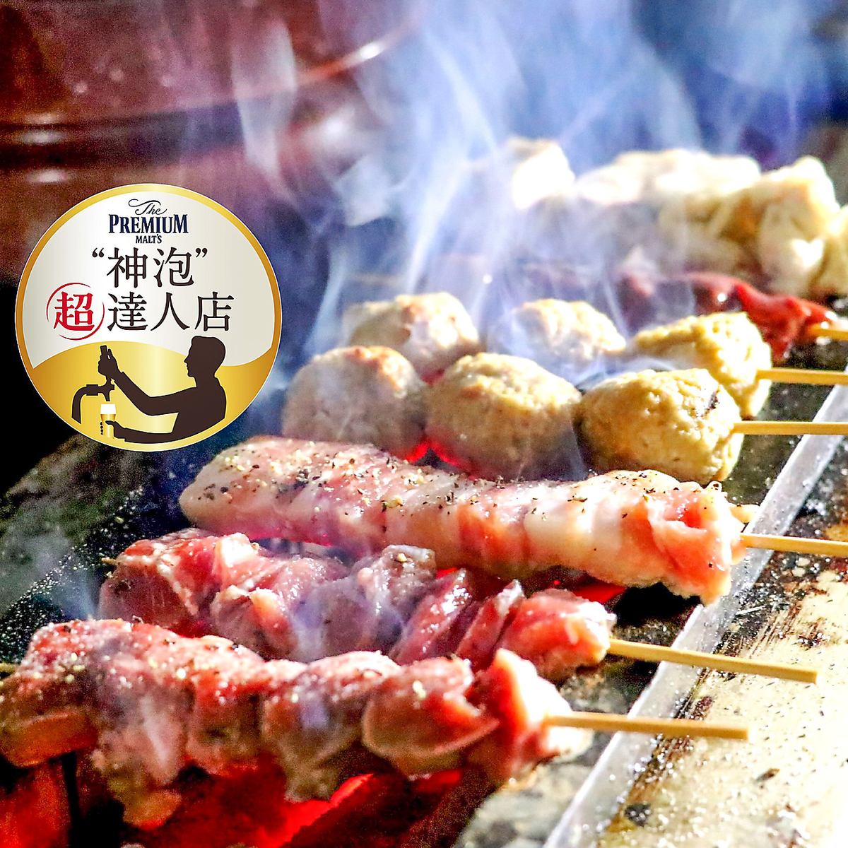 [Tokyo Hormone "Yakiton"] This is the first private store in Oita that offers authentic pork skewers!