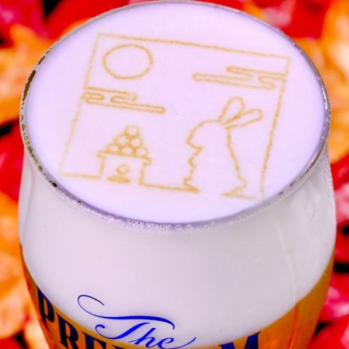 【超人氣的泡沫藝術啤酒！】 三得利認定的“Kamiawa”超級“master shop”限定。