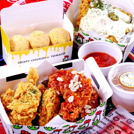 new★【CCT all-you-can-eat plan】 Korean chicken, cheese balls & tteokbokki all you can eat♪ All-you-can-drink soft drinks included!