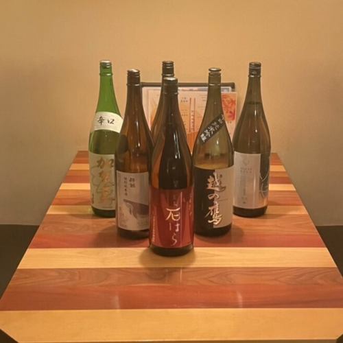 季節ごとに楽しめる厳選日本酒6種以上