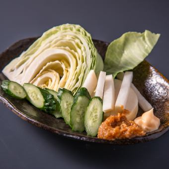 역사 된장과 야채