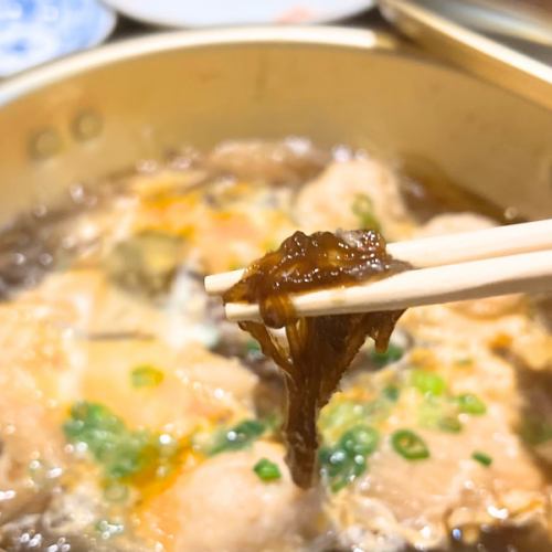 お麩ともずくの卵とじ~鶏団子入り~