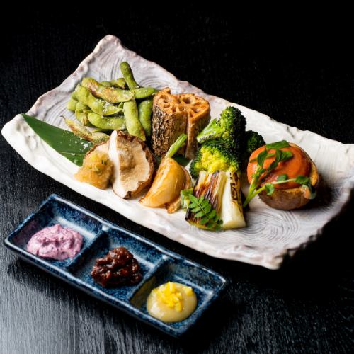 【炭火で焼いた美味いやつ★】焼野菜7種盛り