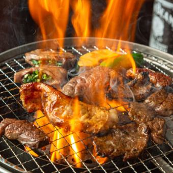 選べる3種類の飲み放題付！【国産黒毛牛】よっとこホルモンコース全11品：4,105円(税込)