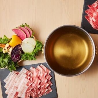 嫩猪肉和【品牌】大山鸟自助套餐 2,300日元（含税）