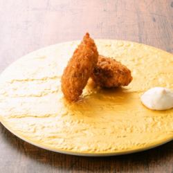 Fried oysters with tartar dip