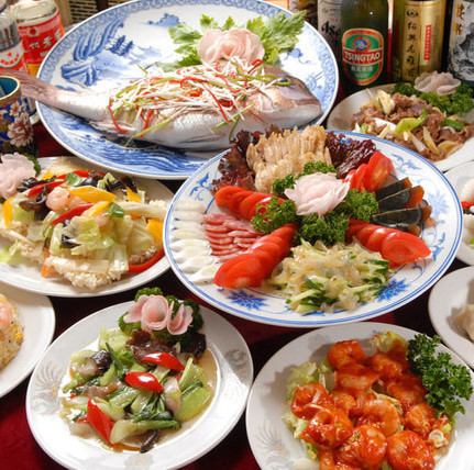 [Banquet limited course] Uses high-quality ingredients such as shark fin★ 10 dishes with 2.5 hours of all-you-can-drink coupon for 6,600 yen (tax included)!