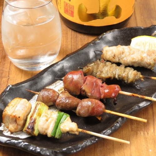 "If you come to Chicken Pull Three, click here" "Assorted skewers" 700 yen (excluding tax) ◆ Enjoy the dishes that you can enjoy with all five senses!