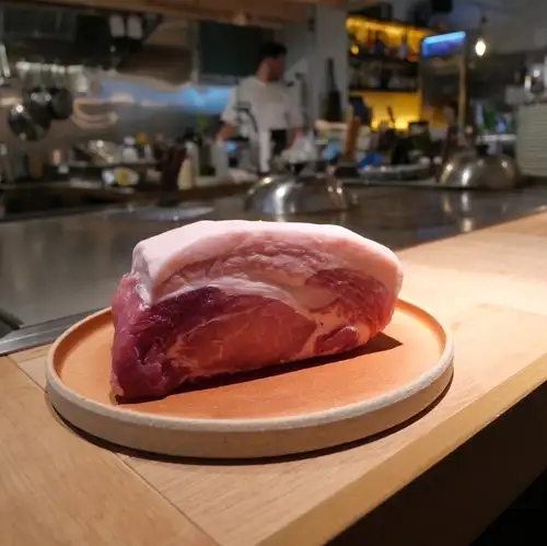六穀豚のロースステーキ