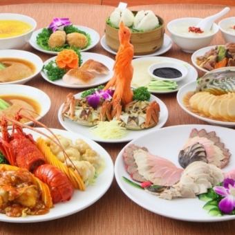 【贅沢コース】2時間飲み放題付！自家製北京ダック、サクサク焼きカキほか全11品9880円(税込)