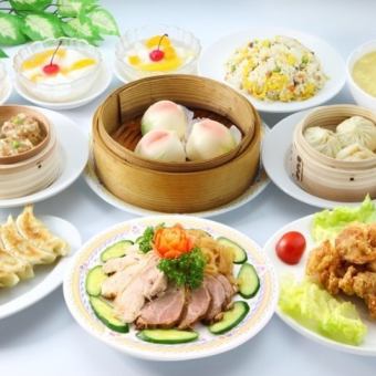 【わいわい二次会コース】2時間飲み放題付！自慢の手作り黒豚餃子ほか全6品2380円(税込)