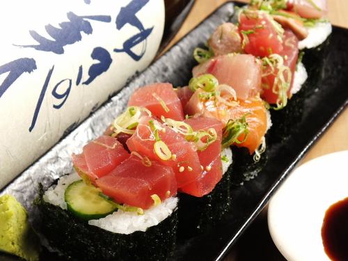 Hand-rolled sushi, seafood bowls, seafood appetizers, and more!