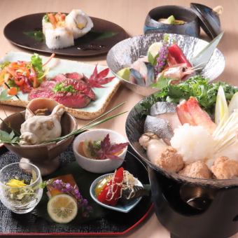 【初めての方におすすめ！】みぞれ寄せ鍋やステーキなど全6品＜税込5000円＞